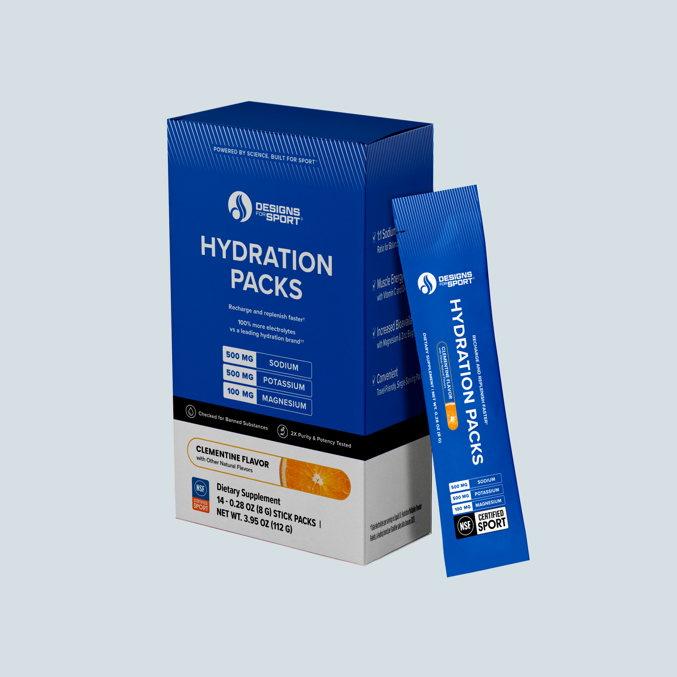 Hydration Packs - Electrolyte Drink Mix - Clementine